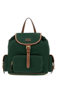 Miu Miu Logo-Detailed Buckle-Fastened Backpack
