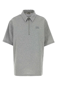 Miu Miu Logo-Detailed Half-Zipped Polo Shirt