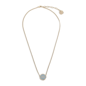 Miu Miu Logo-Detailed Round Necklace