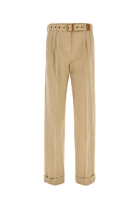 Miu Miu Logo-Detailed Pleated Trousers