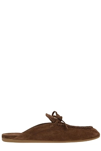 Miu Miu Logo-Detailed Slip-On Mules