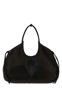Miu Miu Logo-Embossed Drawstring Tote Bag