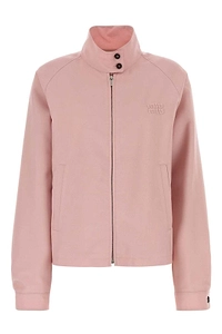 Miu Miu Logo-Detailed Zipped Jacket