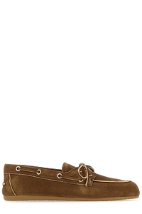 Miu Miu Logo Embossed Loafers