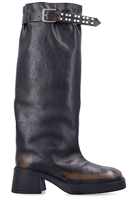 Kristel Studded Strap Boots