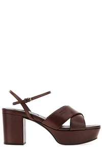 Miu Miu Logo-Embossed Platform Sandals