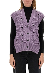 Mila SchÖN Crochet Knitted Vest
