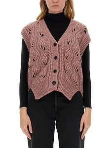 Mila SchÖN Crochet Knitted Vest