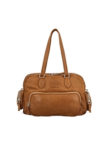 Miu Miu Logo-Embossed Zipped Tote Bag