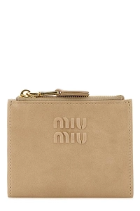 Miu Miu Logo Embossed Zipped Wallet