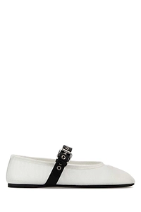 Logo-Embroidered Ballerines