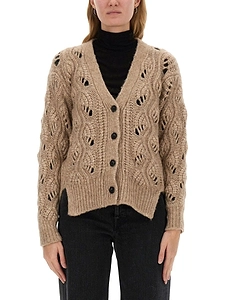 Mila SchÖN Wave Pattern Knit Cardigan