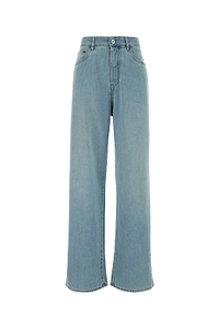Miu Miu Logo-Embroidered Denim Jeans