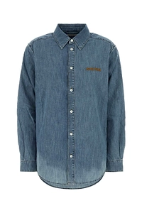 Miu Miu Logo-Embroidered Denim Shirt