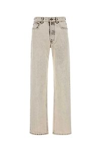 Miu Miu Logo-Embroidered Denim Jeans