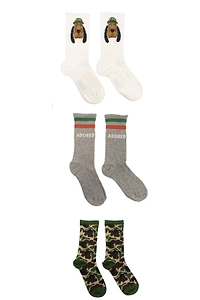 Mini Rodini 3 Pack Pattern Intarsia Socks