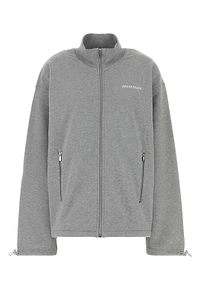 Miu Miu Logo-Embroidered Fleece Sweatshirt