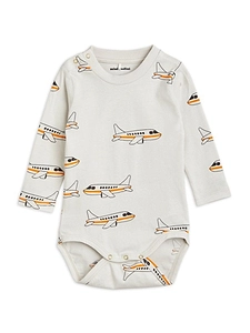 Mini Rodini Airplane Print Baby Bodysuit