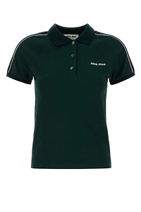 Miu Miu Logo-Embroidered Polo Shirt