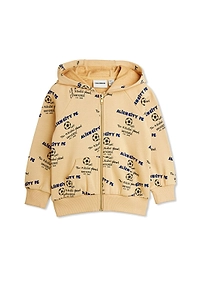 Mini Rodini Alien City Fc Print Zip Hoodie