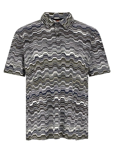 Missoni Zigzag Jacquard Polo Shirt