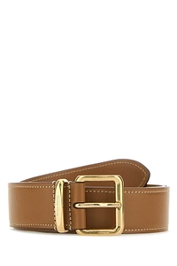 Miu Miu Logo Engraved Buckle Belt