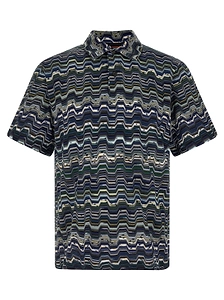 Missoni Zigzag Jacquard Polo Shirt