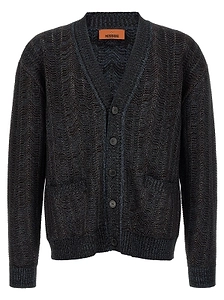 Missoni Zigzag Knit V-Neck Cardigan