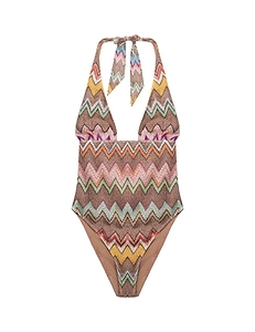 Missoni Zigzag Lurex One-Piece Swimsuit