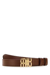 Miu Miu Logo-Lettering Buckle Belt