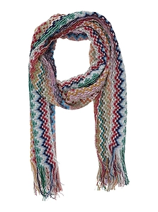 Missoni Zigzag Motif Fringed Scarf