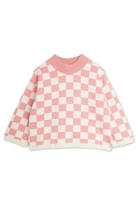 Mini Rodini Check Pattern Crewneck Jumper