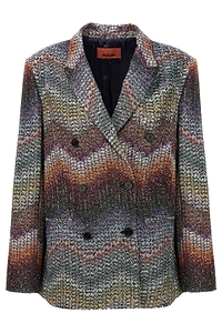 Missoni Zigzag Patterned Double-Breasted Blazer