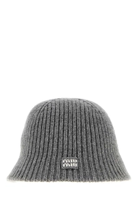 Miu Miu Logo-Patch Knitted Beanie