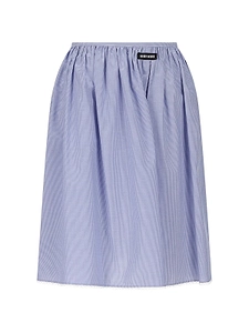 Miu Miu Logo-Patch Midi Skirt