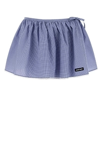 Miu Miu Logo-Patch Mini Skirt