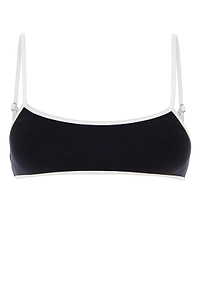 Miu Miu Technical-Knit Swimsuit Top