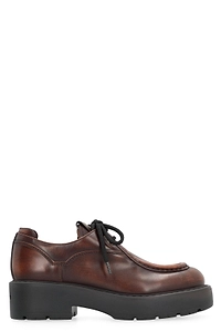 Miu Miu Logo-Patch Round-Toe Loafers