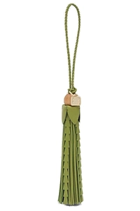 Miu Miu Logo-Plaque Fringed Keyring