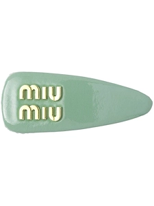 Miu Miu Logo Plaque Hair Clip