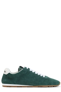Miu Miu Logo-Printed Lace-Up Sneakers