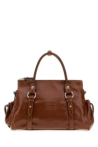 Miu Miu Logo Strap Tote Bag