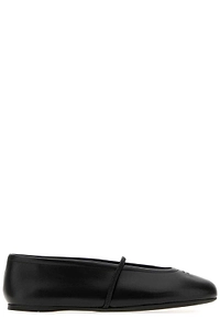Miu Miu Logo Strap Ballet Flats