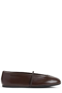 Miu Miu Logo Strap Ballet Flats
