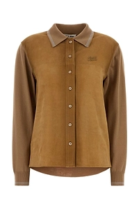 Miu Miu Long-Sleeved Button-Up Shirt