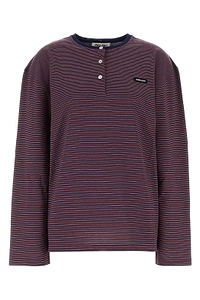 Miu Miu Long-Sleeved Striped T-Shirt