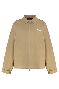 Miu Miu Long-Sleeved Zip-Up Windbreaker