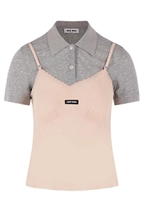 Miu Miu Marocain Crepe Top