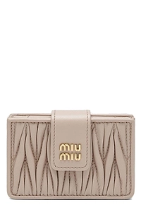 Miu Miu Matelassé Logo-Lettering Wallet