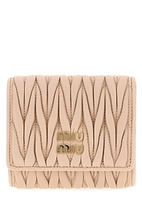 Miu Miu Matelassé Logo-Lettering Wallet